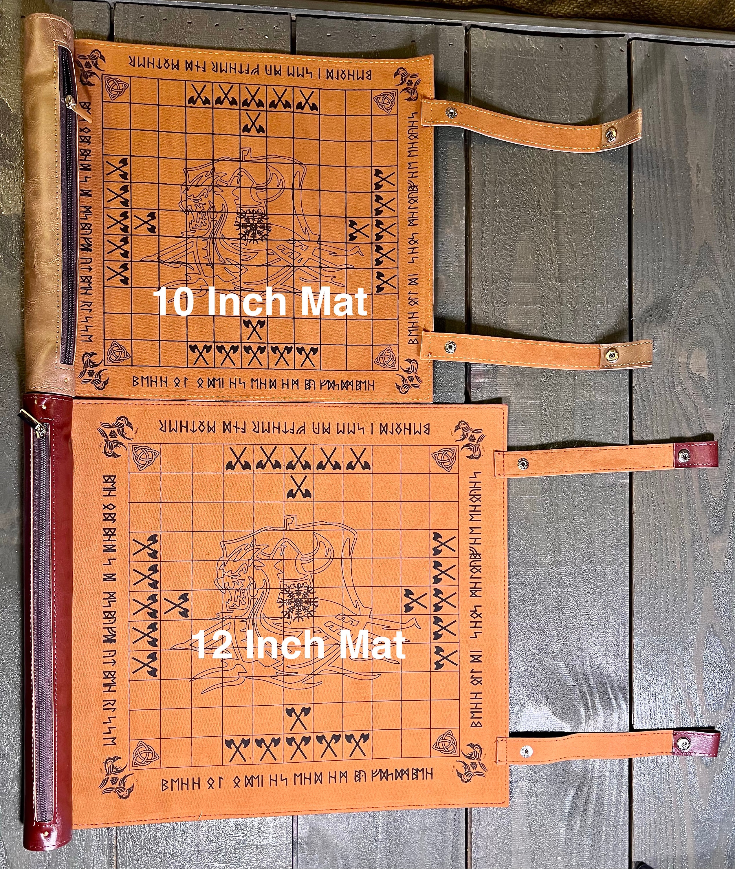 Hnefatafl | Viking Chess (New Colors and 2 Sizes Available) Portable Roll-up Game - Personalized - A Very Unique Gift