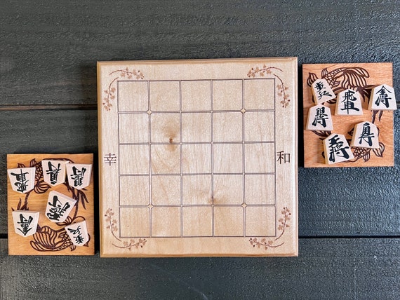 Japanese Shogi Chess Folding Magnetic Board Shogi Chess Japanese Xiangqi  with Drawers and Traditional Playing Original