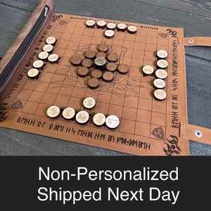 Hnefatafl | Viking Chess (New Colors and 2 Sizes Available) Portable Roll-up Game - Personalized - A Very Unique Gift