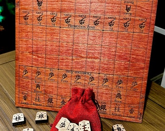 Shogi Game Exclusive Made of Ramin-wood