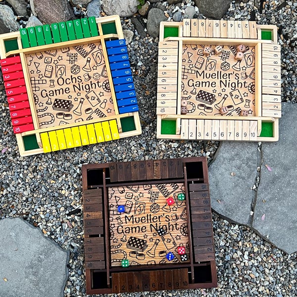 Juego de mesa "Cierra la caja" - Zona de juego personalizada