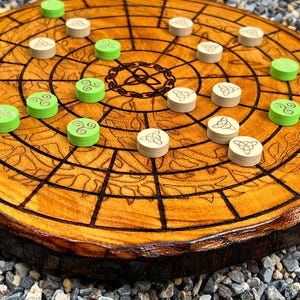 Fidchell | Ancient Celtic Irish Board Game | New Pieces
