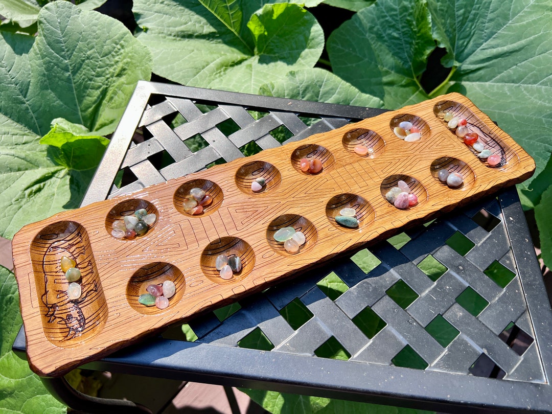 Mancala Board Game - Etsy