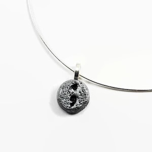 Semikolon Runder Stein Anhänger - Polymer Clay Anhänger - Hoffnung - Meine Geschichte ist nicht vorbei Semikolon - Suizidbewusstsein - Semikolon Anhänger