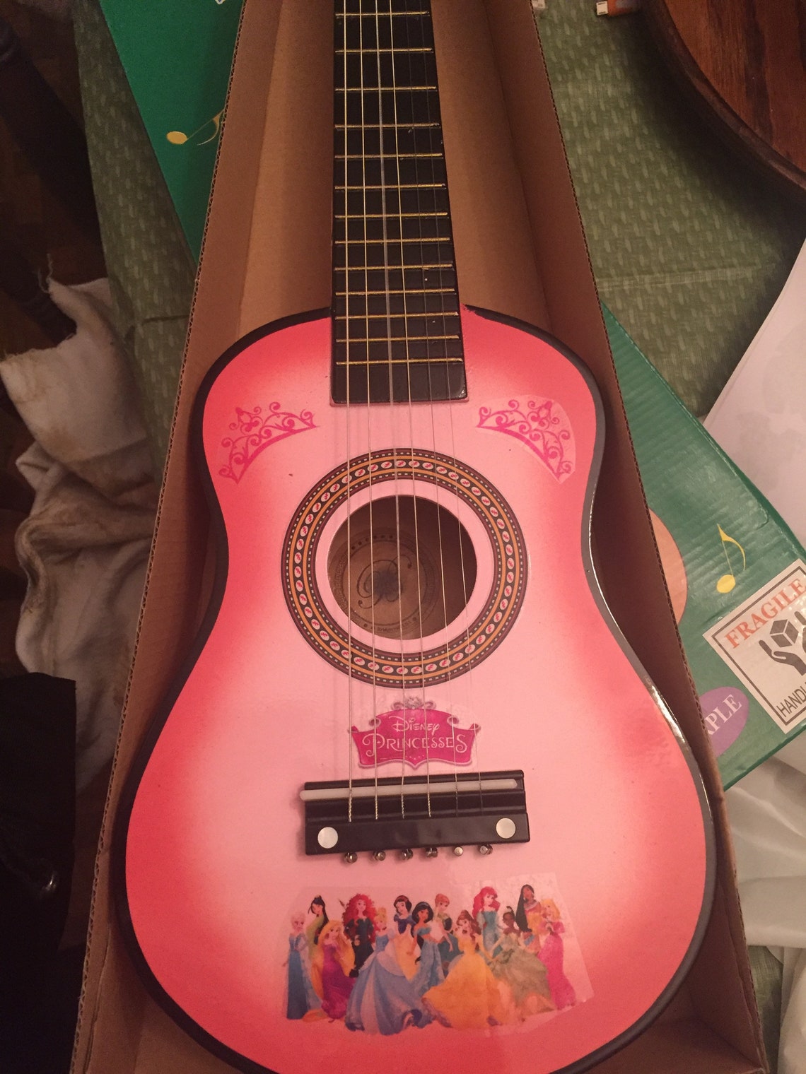 Disney Princess kids acoustic guitar Etsy