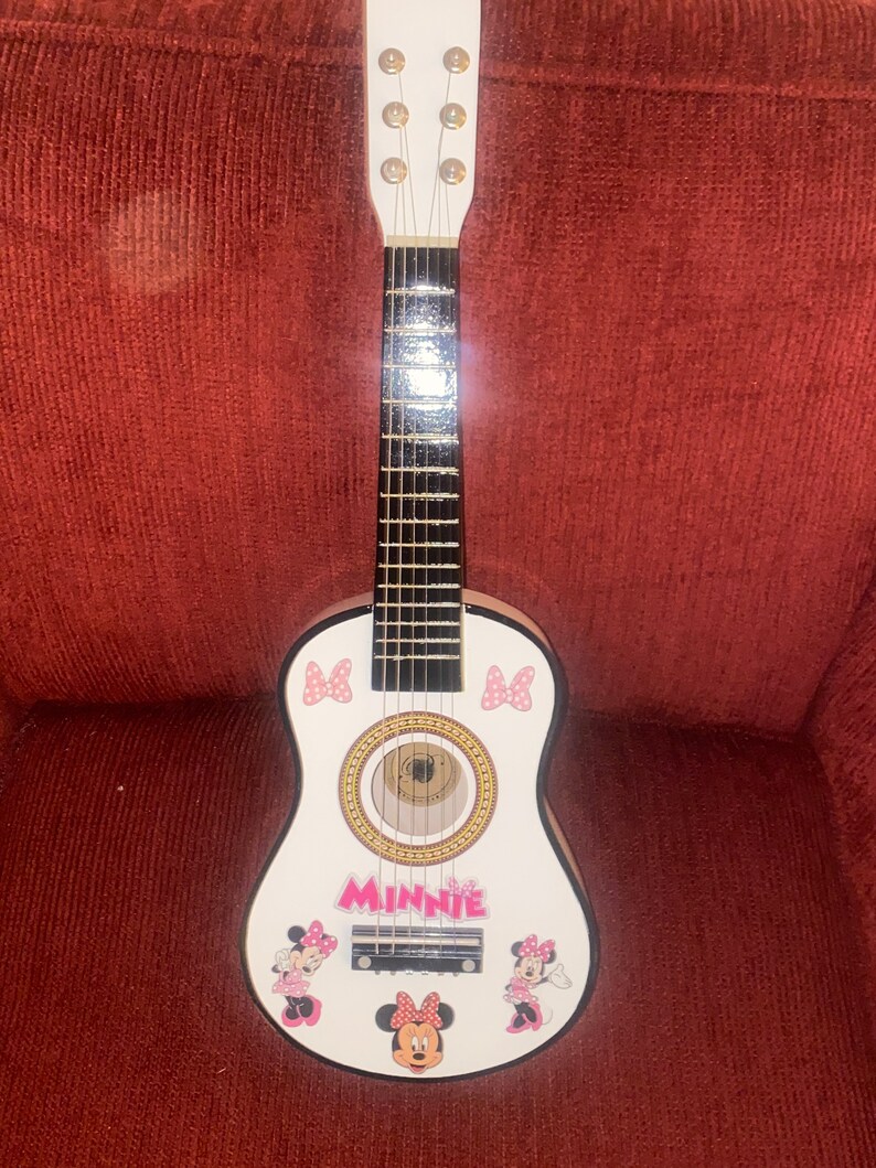 Minnie Mouse Guitar Etsy