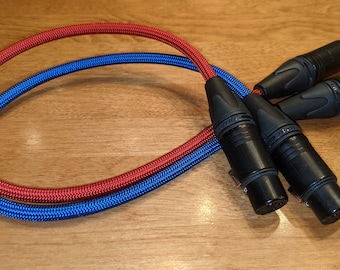 Paracord pair of XLR balanced cables