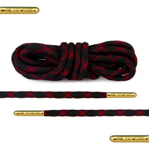 Red round clearance shoelaces