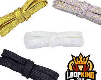 Glitter Shoelaces with Clear Plastic Tips Starter Pack (4-in-1)
