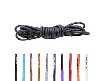 Navy Blue Thin Rope Shoelaces with Clear Tips