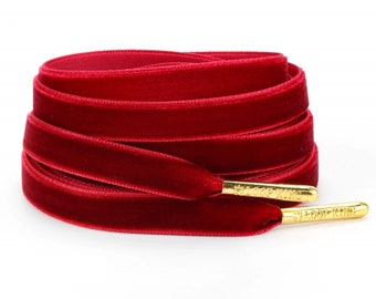 Luxury Velvet Hoodie Strings with Gold Tips