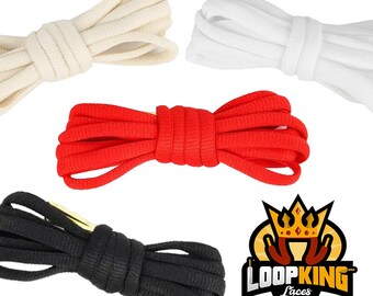 Oval Shoelaces with Gold Metal Tips Starter Pack (4-in-1)
