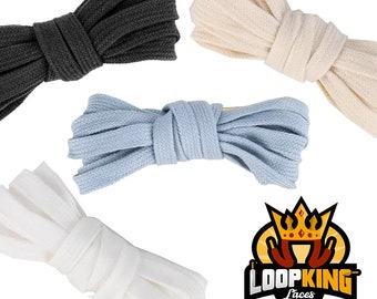 Flat Cotton Shoelaces Starter Pack (4-in-1)