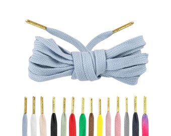 Exquisite Light Blue Laces for a Visual Footwear Bonanza