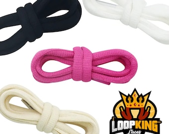 Oval Shoelaces with Clear Plastic Tips Starter Pack (4-in-1)