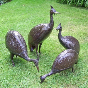 Guinea Fowl Sculpture