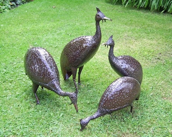 Guinea Fowl Sculpture