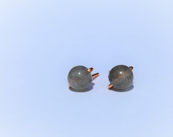 Labradorite Stud Earrings