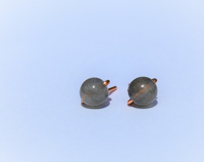 Labradorite Stud Earrings