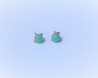 Amazonite Stud Earrings