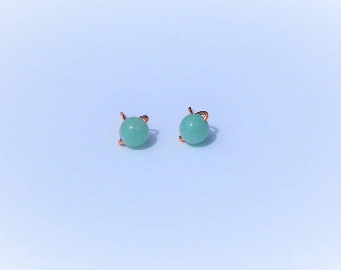 Amazonite Stud Earrings