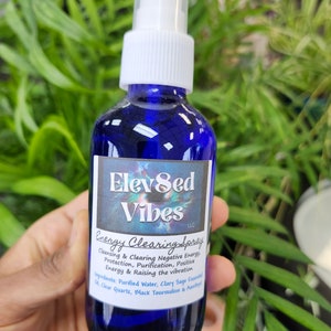 Energy Cleansing spray, Smudge spray, Essential oil spray, Crystal elixir spray, Aura cleansing, Room cleansing