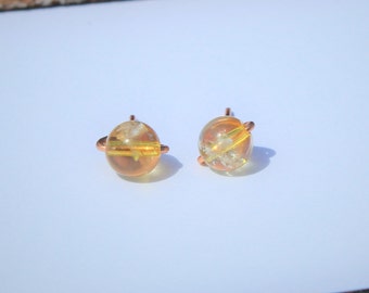 Citrine Stud Earrings