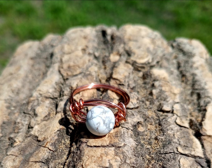 Howlite Ring