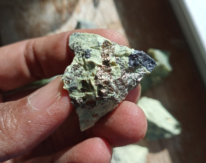 Serpentine with Pyrite