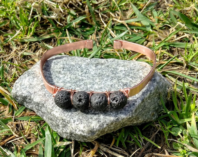 Lava Stone Bracelet (great for aromatherapy)