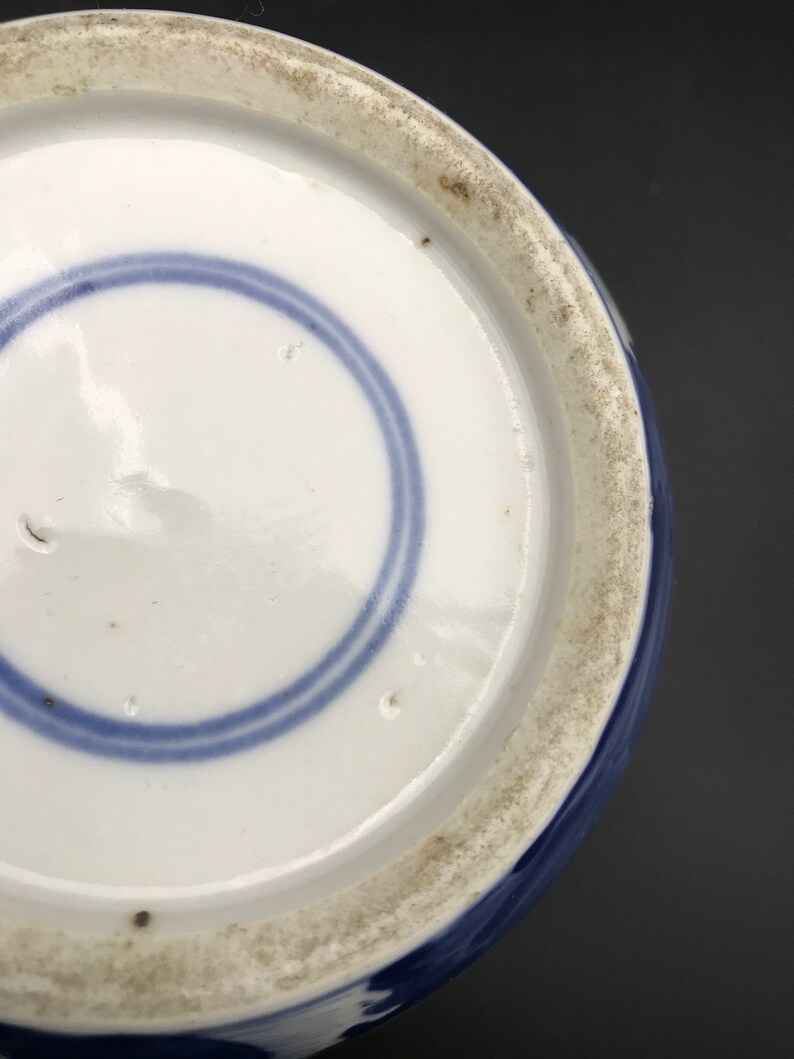Antique Chinese Porcelain Blue and White Ginger Jar