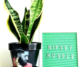 Nipsey Hussle Planter Pot + Saucer