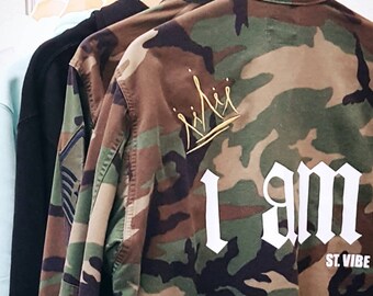 Authentic Vintage Camo Jacket (Uni-Sex)