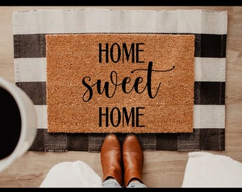 Home Sweet Home Doormat, House Warming Doormat, Realtor Gift Doormat, Door Mat