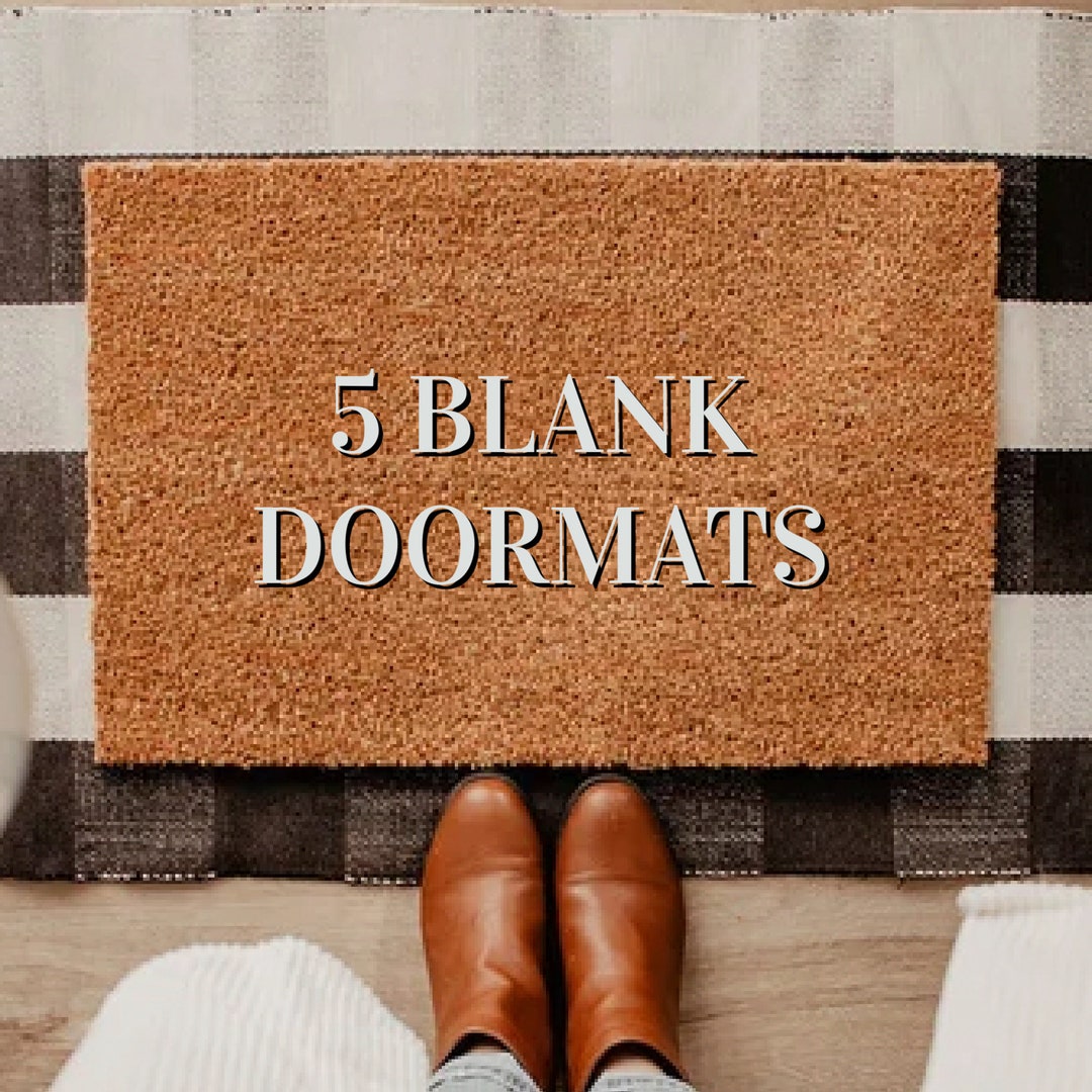5 Blank Doormats, Plain Doormat, Customizable Doormat, DIY, Create Your