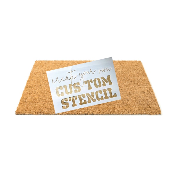 Doormat Stencil Etsy