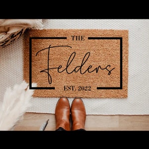 Name Doormat, Personalized Doormat, Wedding/Anniversary Doormat