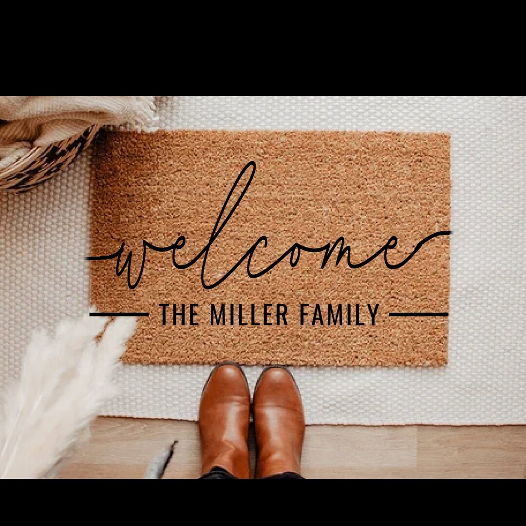 Custom Doormat Family Doormat Personalized Doormat Etsy