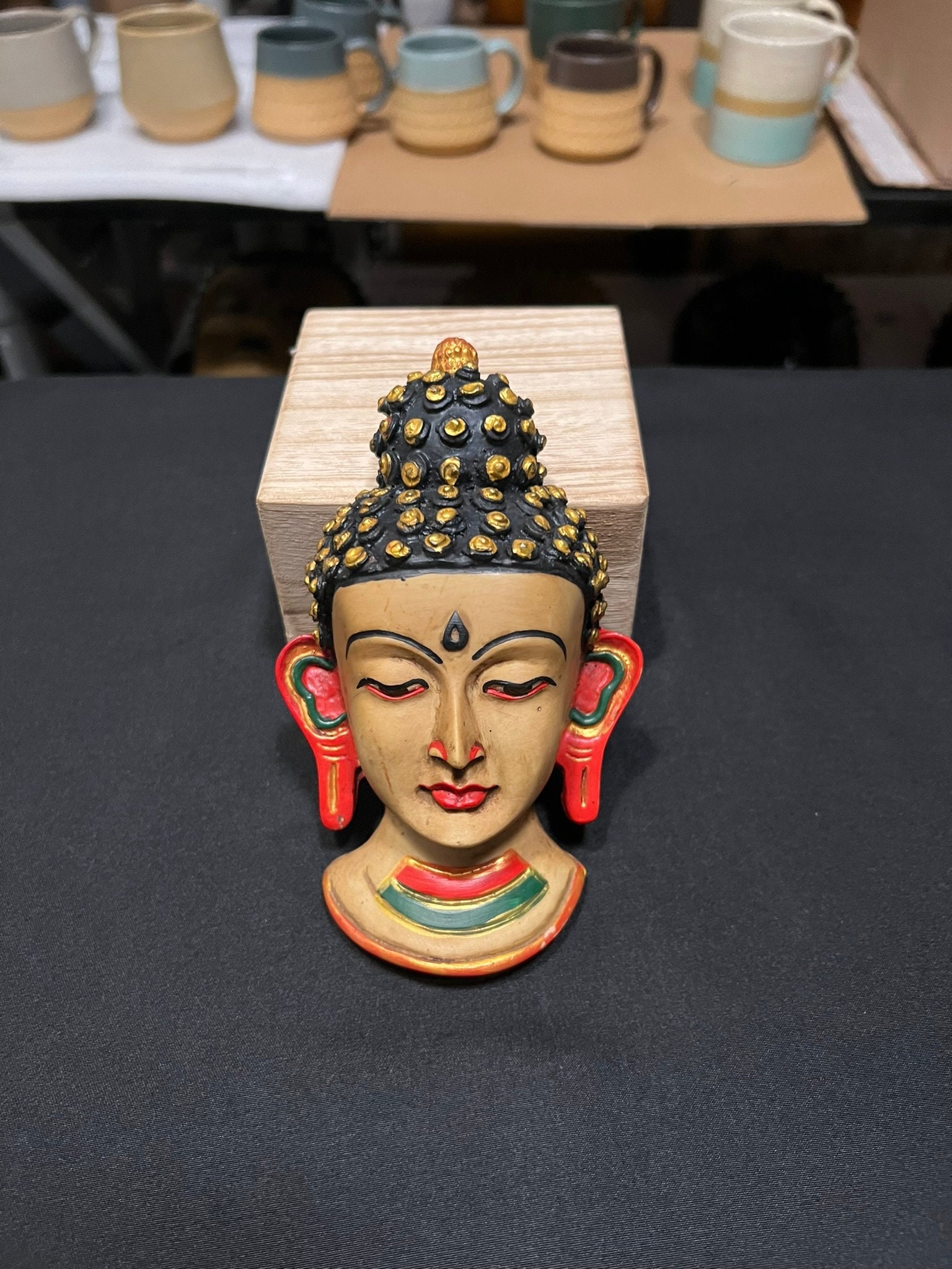 Handmade Resin Ceramic Buddha Wall Decor, Meditation Gift - Etsy