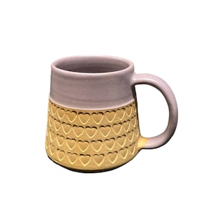 PURPLE LOVE MUGS Ceramics Pottery Large gifts for dad