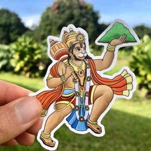 Sticker Hanuman, art du dieu singe hindou