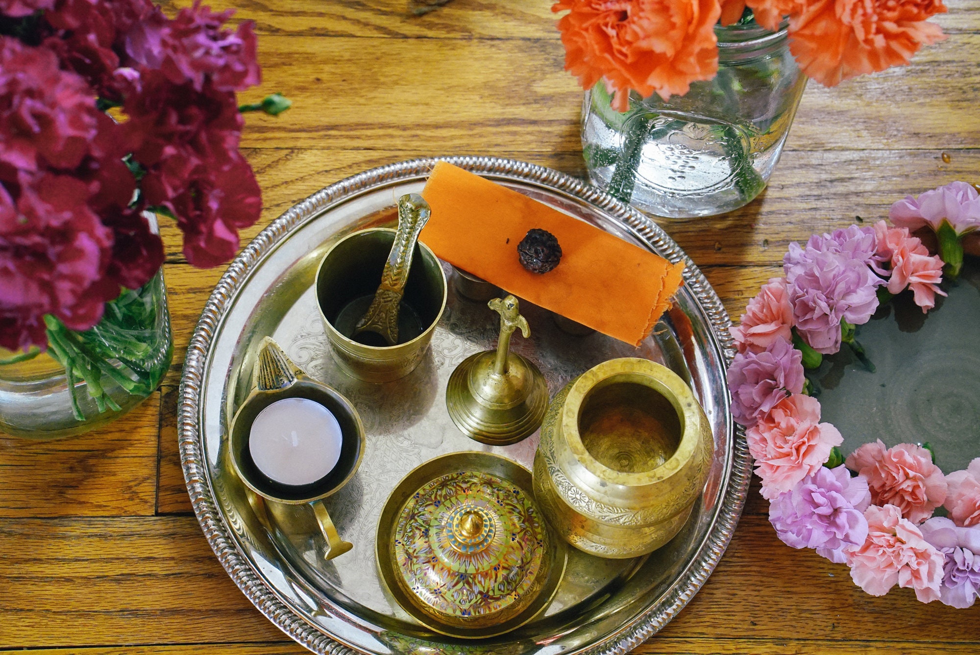 Puja Tray and Offerings Ma Shrine Meditation Photo Shoshoni Etsy