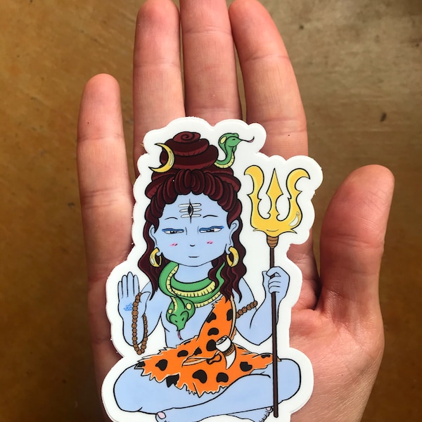 Shiva Sticker (Shiny Holographic and Normal Style)