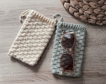 Glasses case, crochet case, glasses pouch,