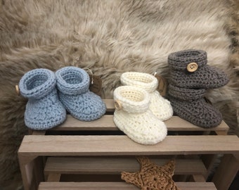 Chausson Bebe Au Crochet Etsy France