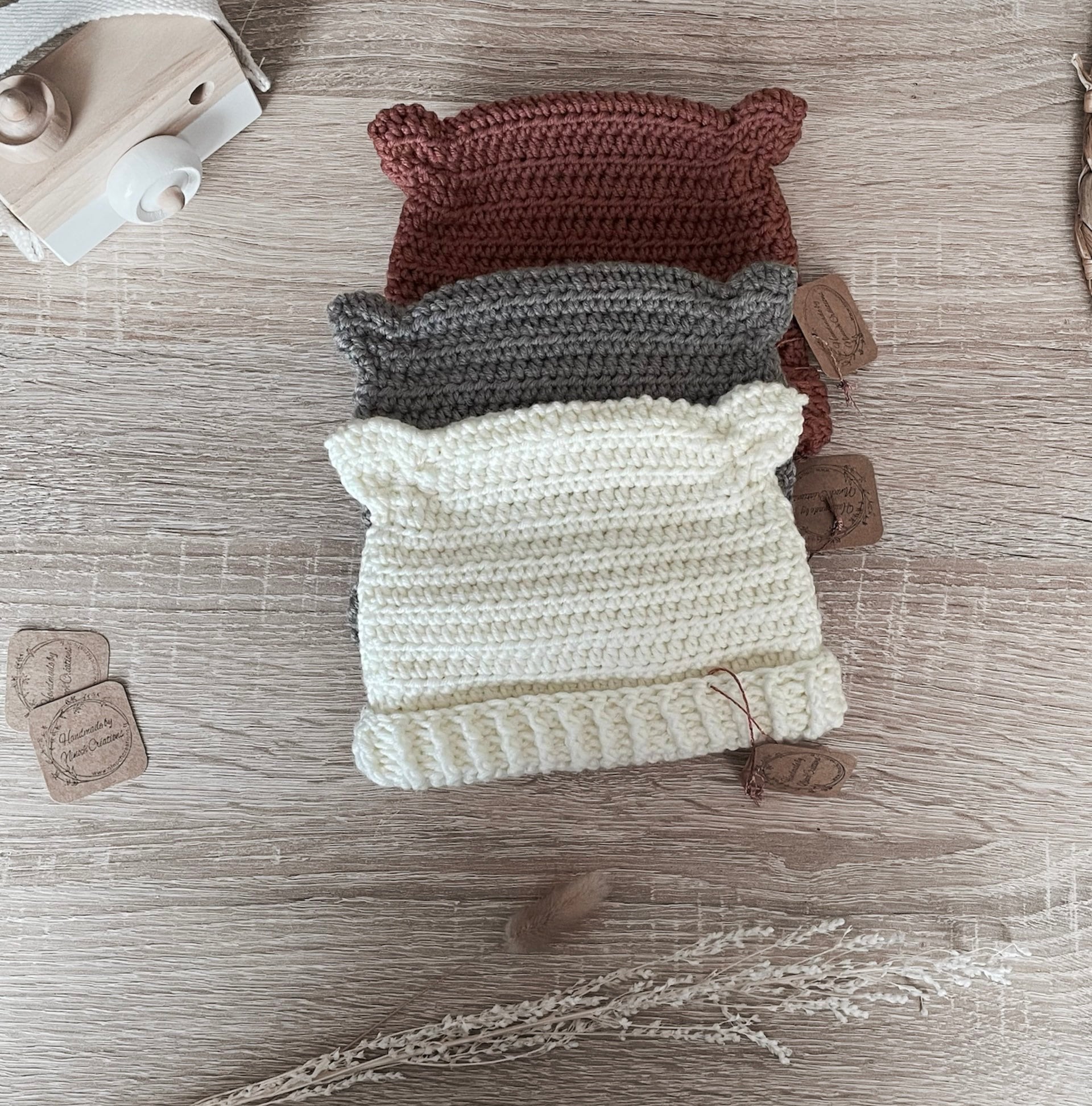 Bonnet Bebe Avec Oreille Etsy France
