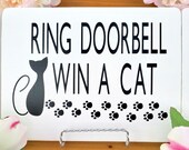Ring Doorbell Win A Cat, No Soliciting Sign, Soliciting Sign