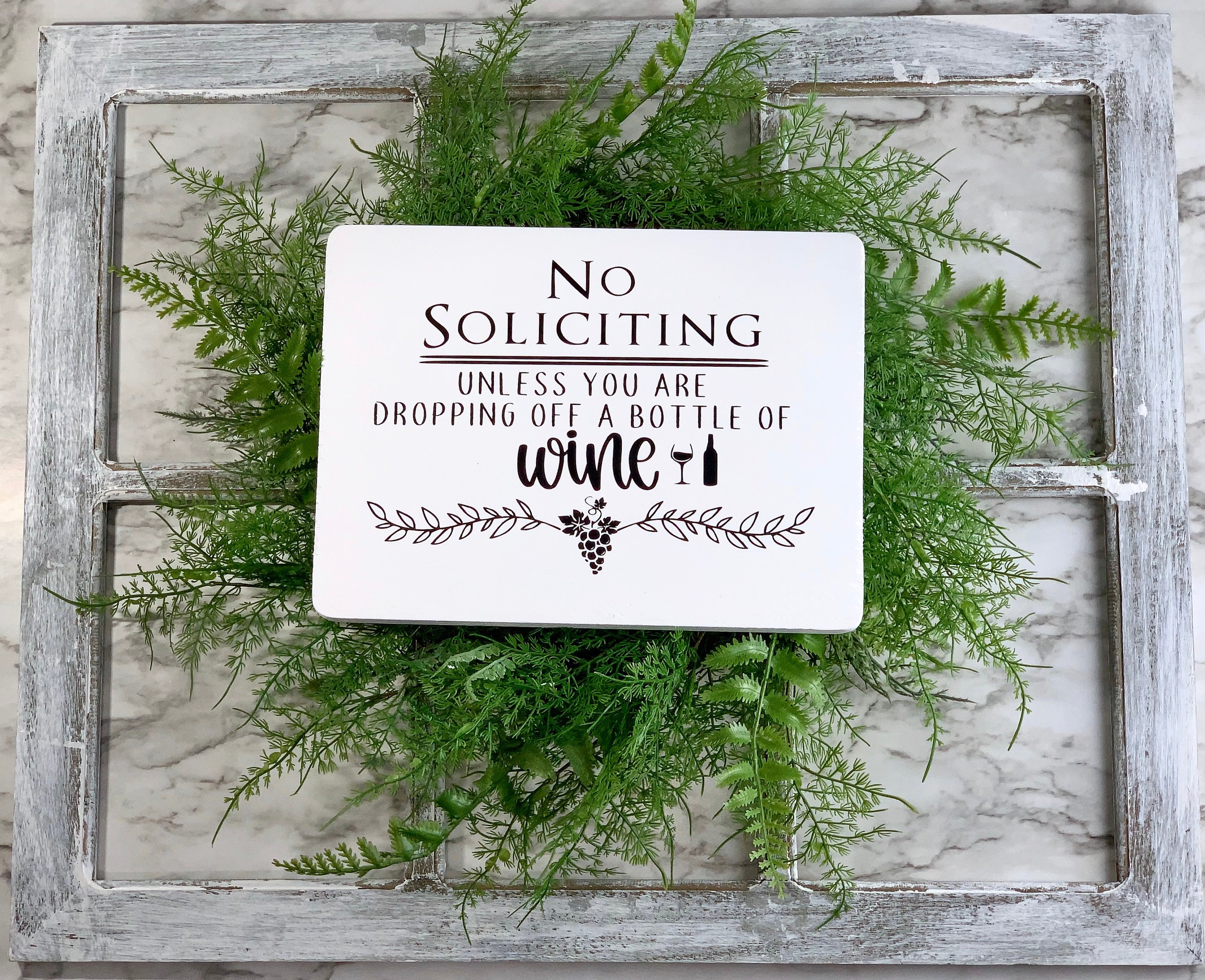 Outdoor no soliciting sign