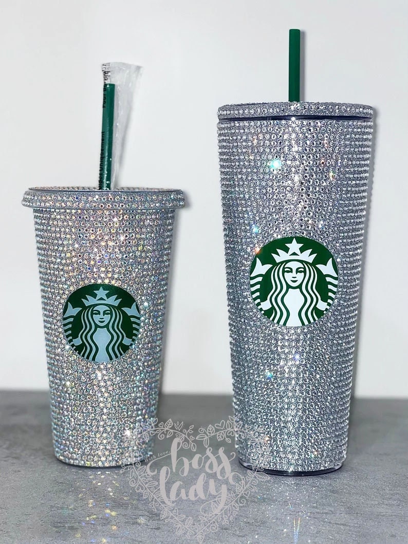 Starbucks Blue Rhinestone Hot Cup – The Rue Life