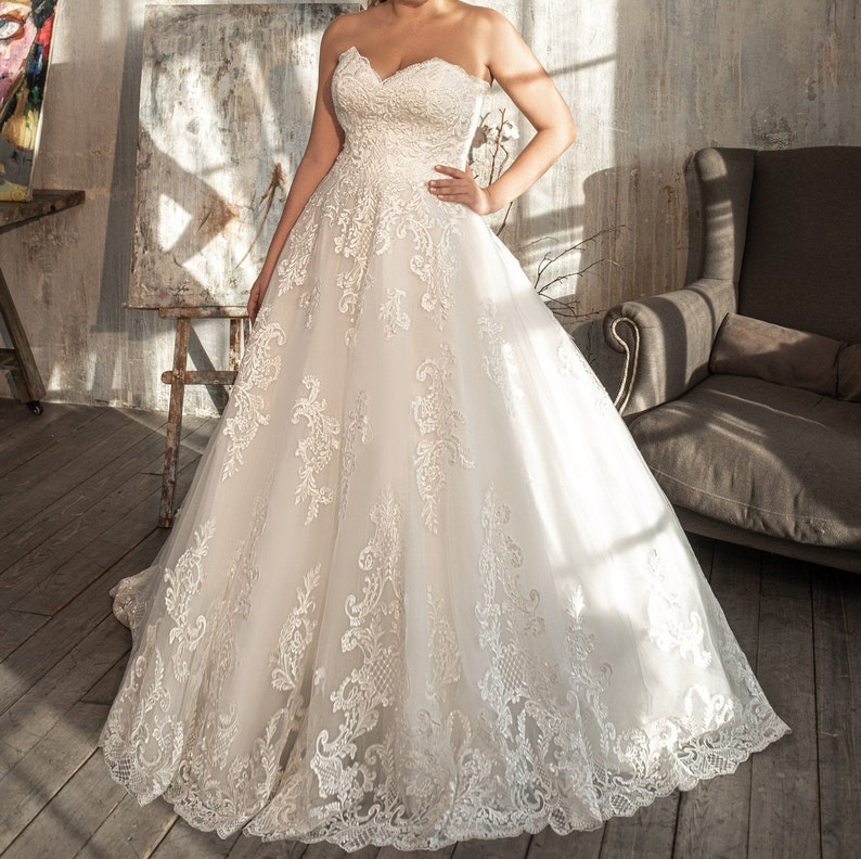 PDF Sewing Pattern Wedding Dress XXS2XL Sweetheart Strapless Etsy